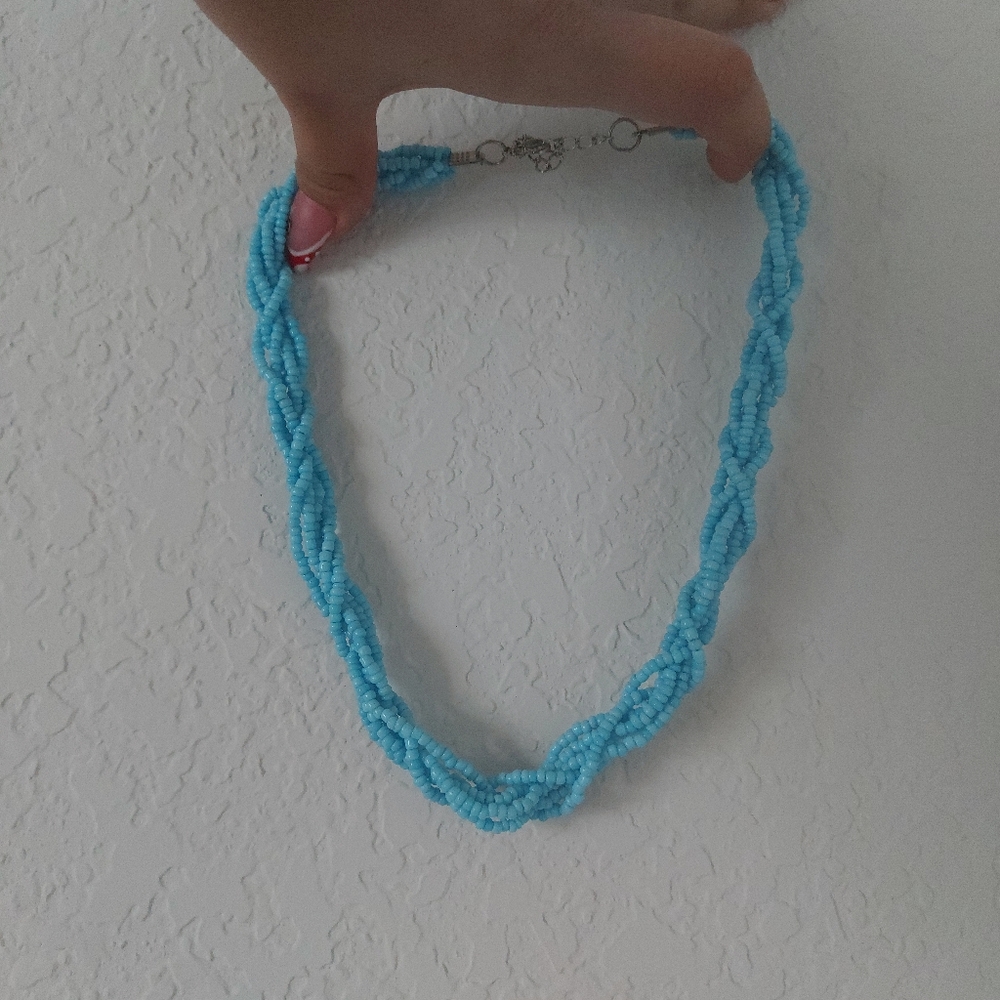 Blue Beaded Necklace